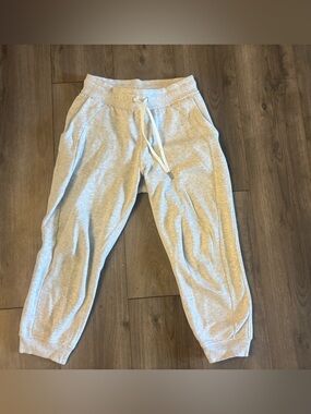 Lululemon Light Gray Drawstring Jogger Sweatpants